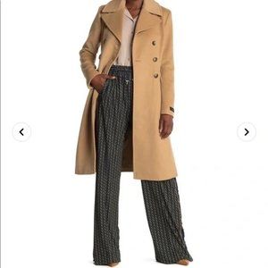 Donna Karan Wool Blended Brody Coat in Camel (Size 16)